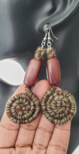 Load image into Gallery viewer, Yarn Swirl Earrings
