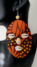 Load image into Gallery viewer, Oversized Cowrie Shell Face Earrings
