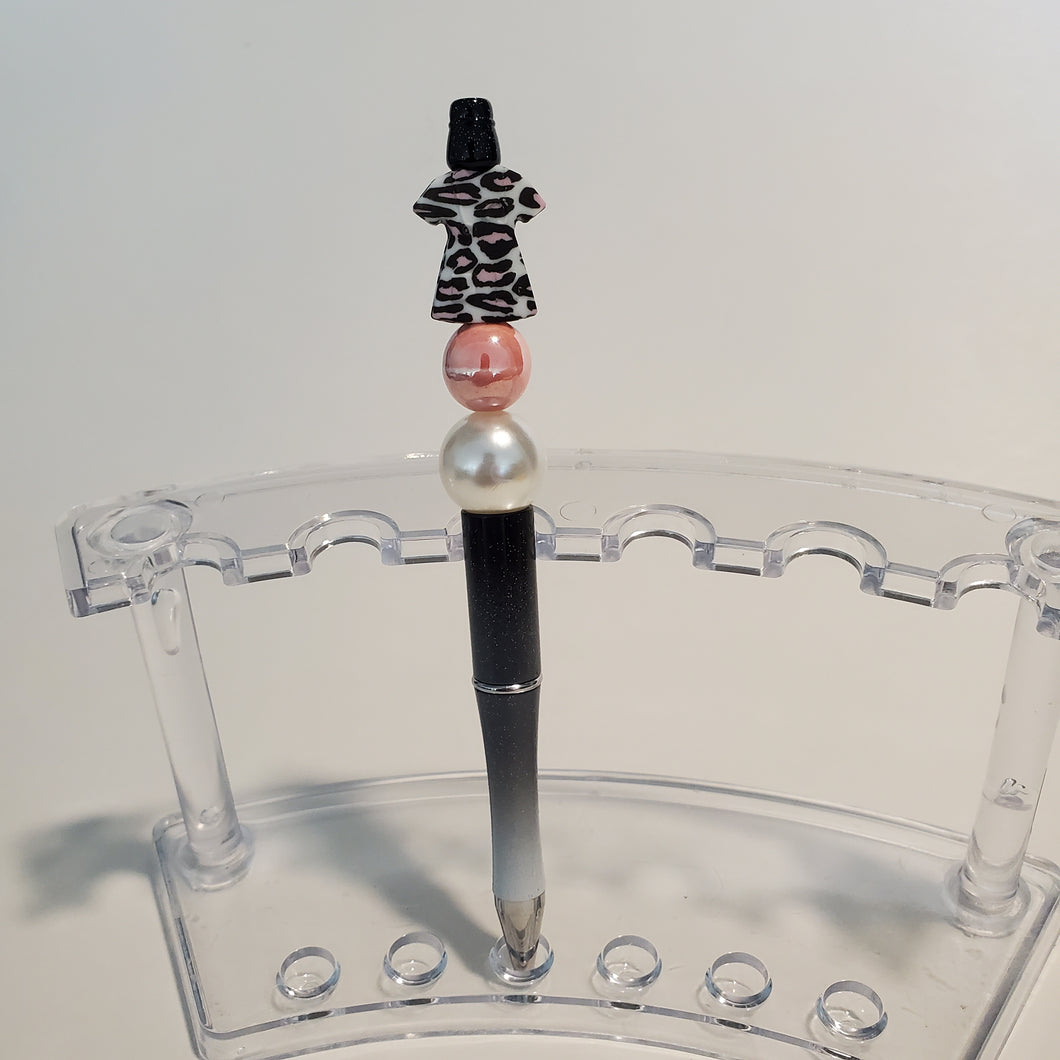 Decorative Sassy Beaded Pen(Blacks)