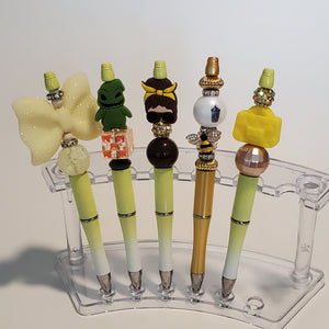 Decorative Sassy Beaded Pen(Yellows)