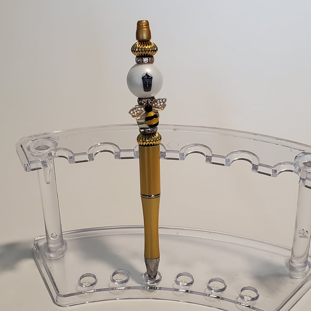 Decorative Sassy Beaded Pen(Yellows)