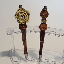 Load image into Gallery viewer, Decorative Sassy Beaded Pen(Browns)
