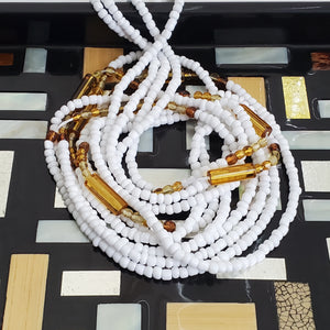 "White Gold" Waistbeads