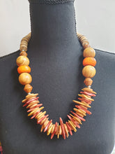 Load image into Gallery viewer, &quot;Building Bricks&quot; Coconut Chip Necklace
