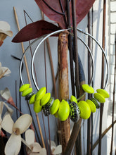 Load image into Gallery viewer, Large Wood Beaded Hoops - A BeaYOUtiful You
