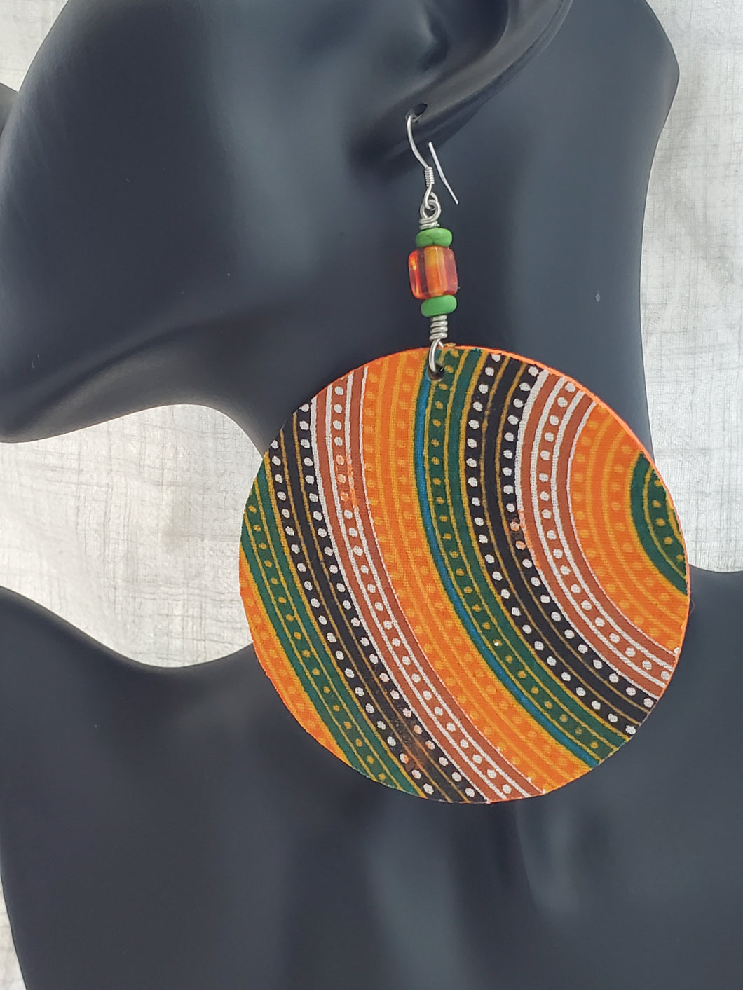 African Print Earrings Style#17 - A BeaYOUtiful You