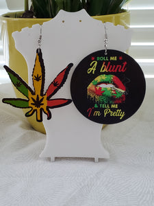 Roll Me A Blunt....Earrings - A BeaYOUtiful You