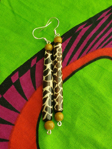 Giraffe Print Earrings