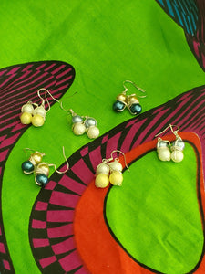 Dainty Wire Wrapped Pearl Earrings