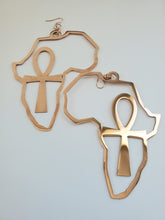 Load image into Gallery viewer, Stainless Steel African Ankh Earrings

