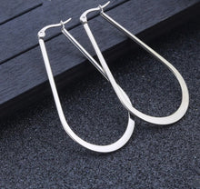 Load image into Gallery viewer, Stainless Steel Oval Hoops - A BeaYOUtiful You
